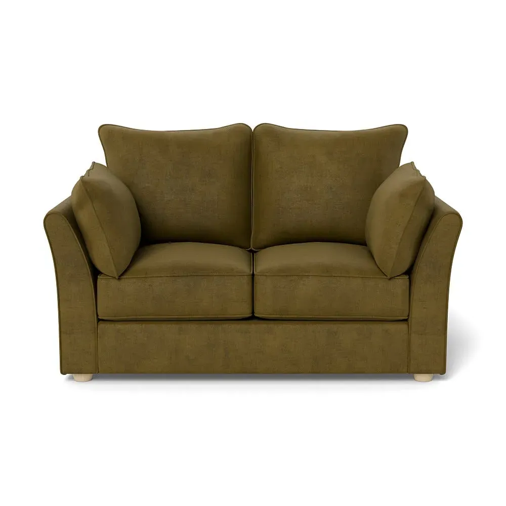 2-Seater Sofa - Green, Smart Luxe Velvet