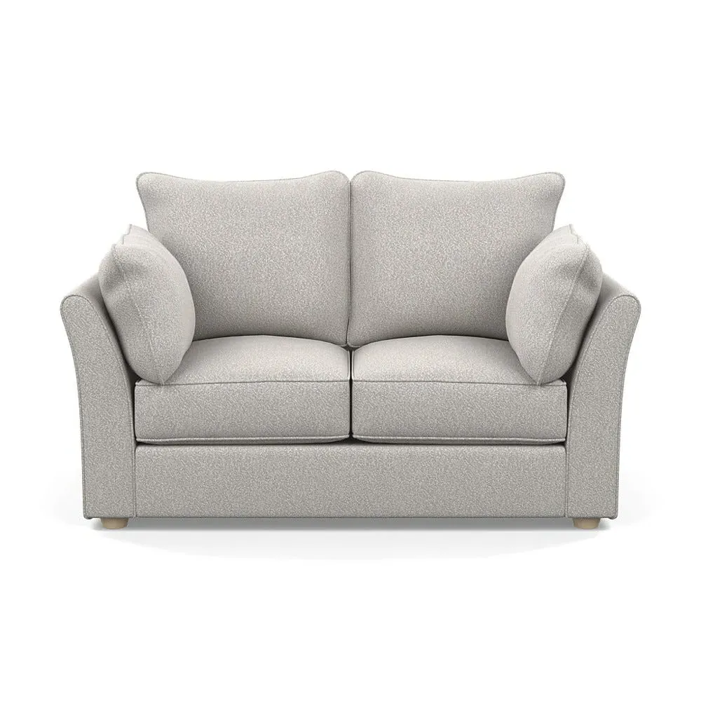 2-Seater Sofa - Grey, Boucle
