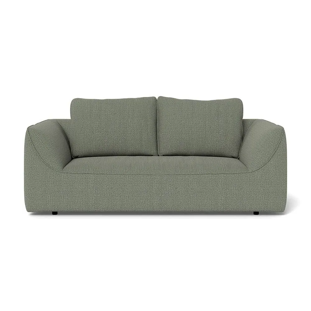 2-Seater Sofa - Grey, Boucle Tweed