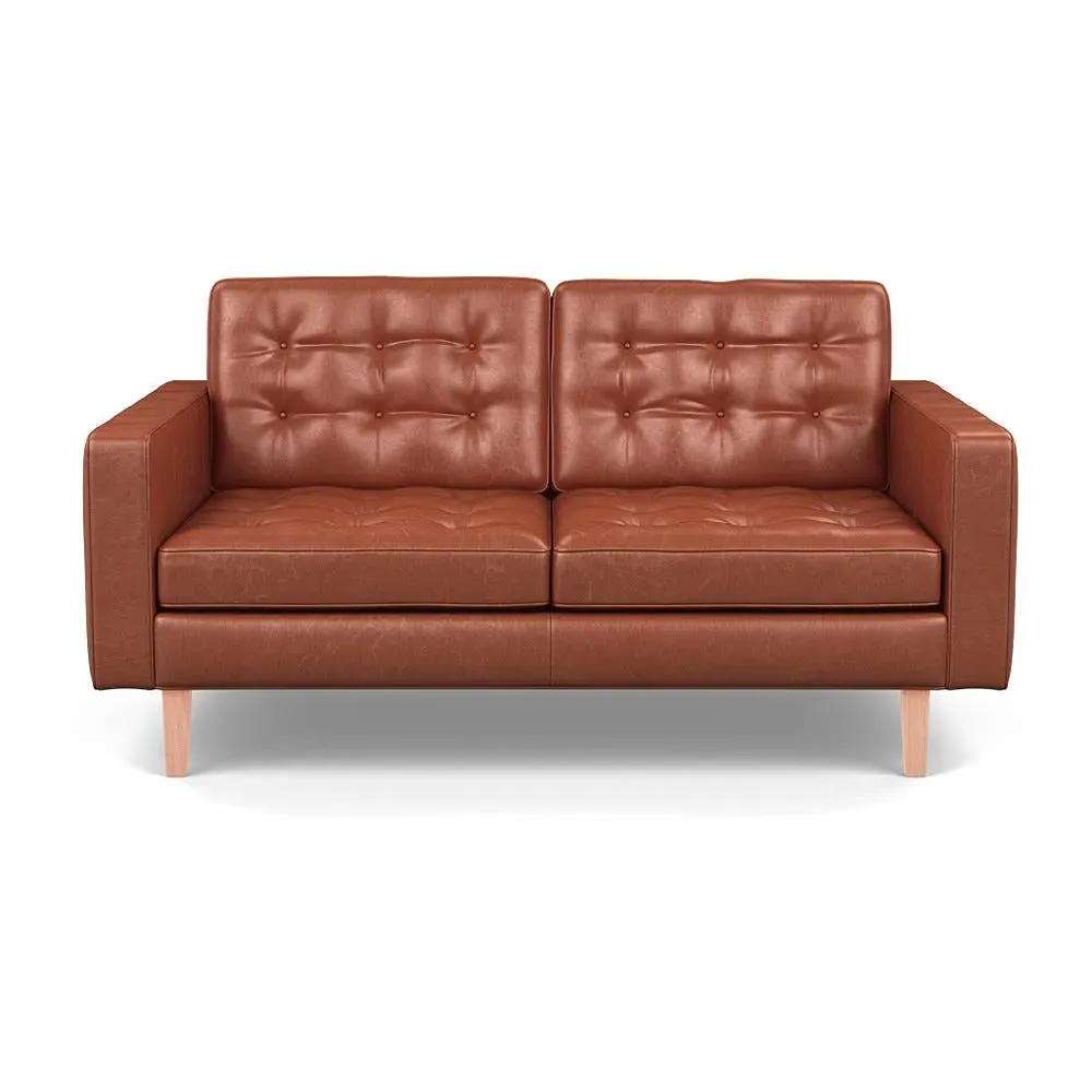 2-Seater Sofa Hepburn Style - Brown, Leather image