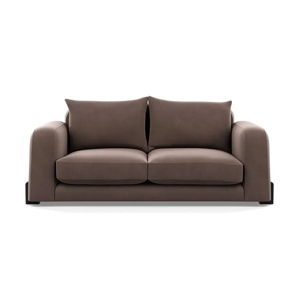 2-Seater Sofa - Mouse, Velvet