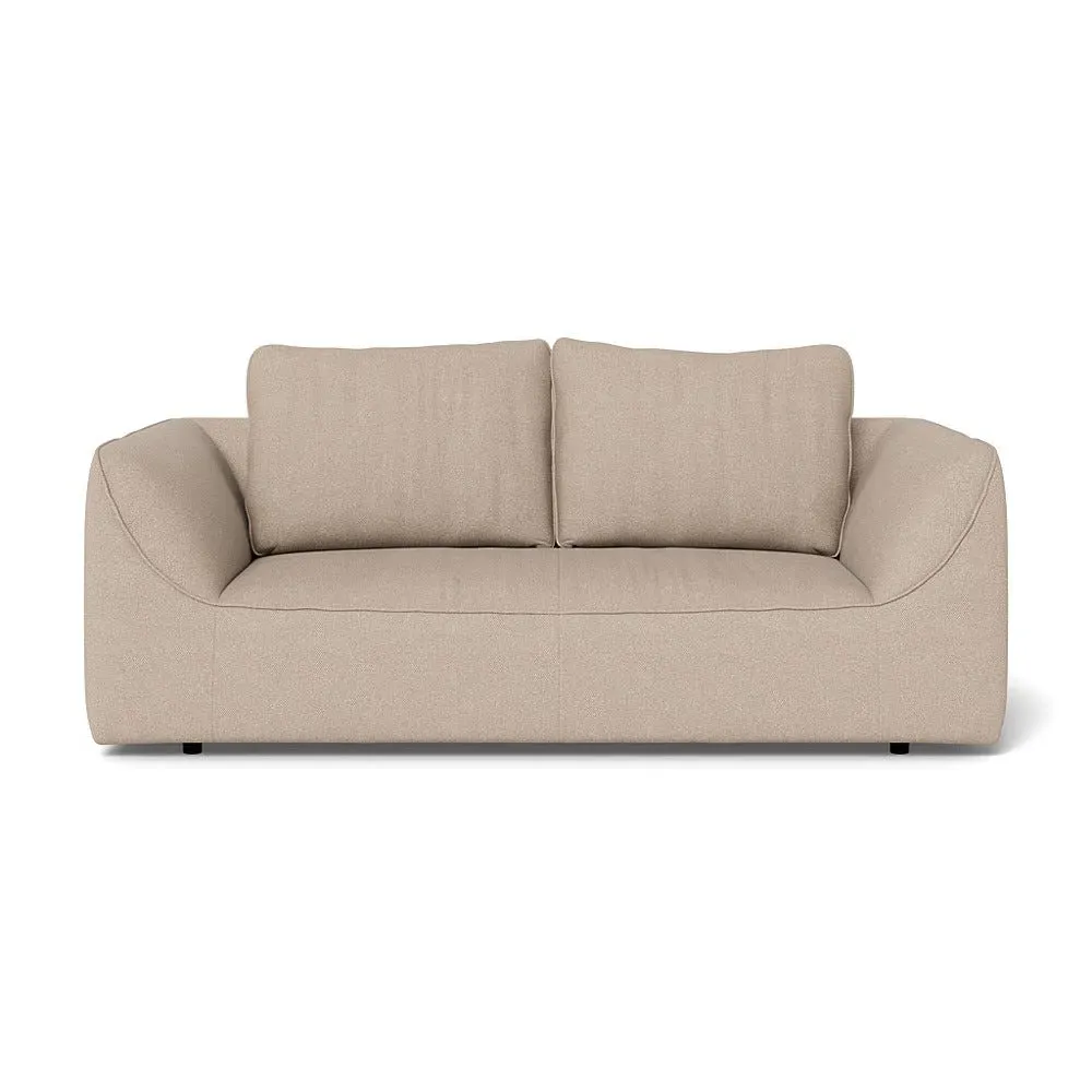 2-Seater Sofa - Natural, Boucle Tweed