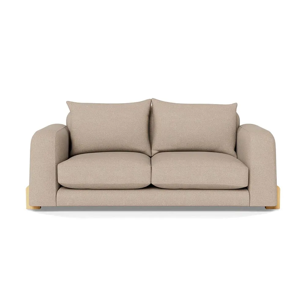 2-Seater Sofa - Natural, Boucle Tweed