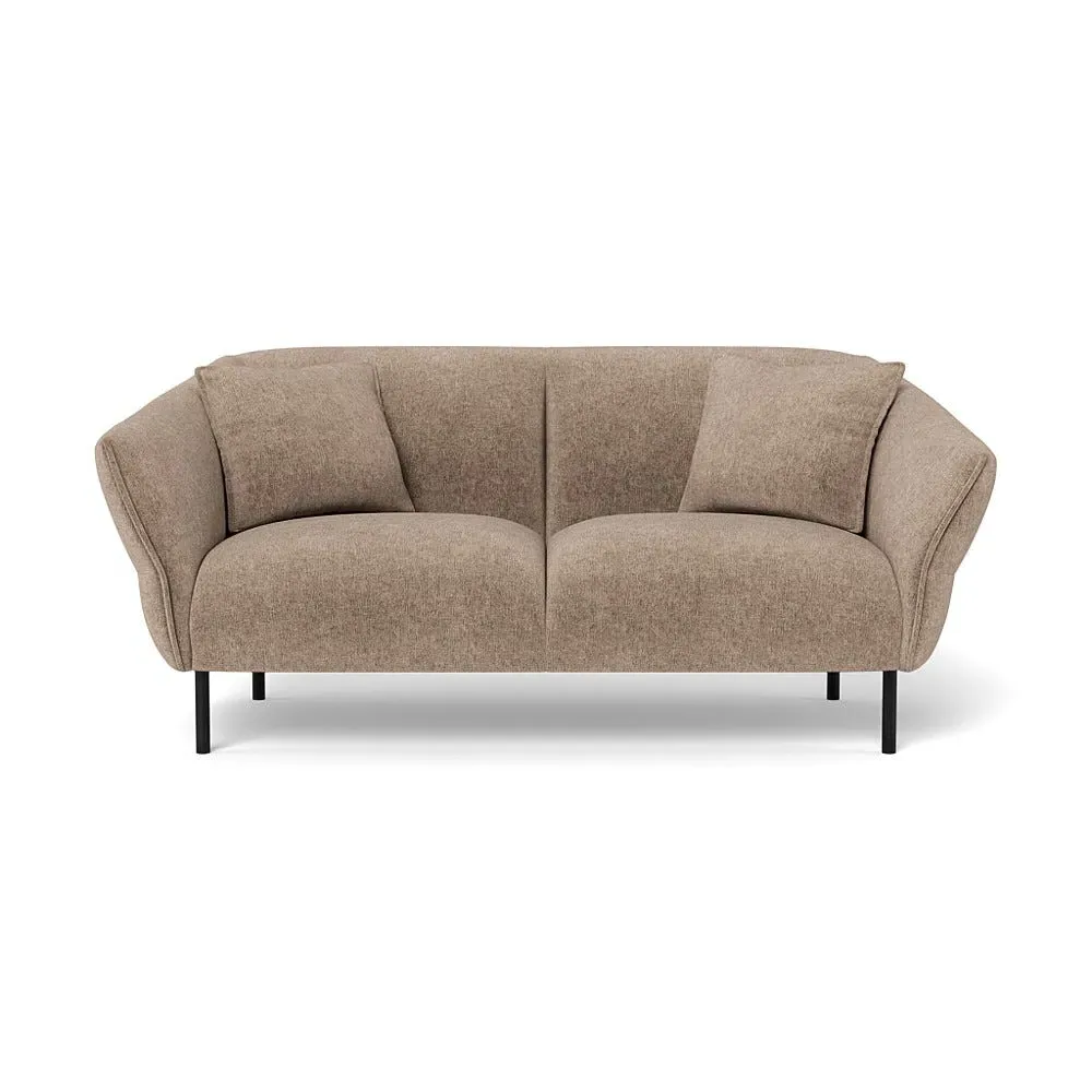 2-Seater Sofa - Natural, Boucle Velvet