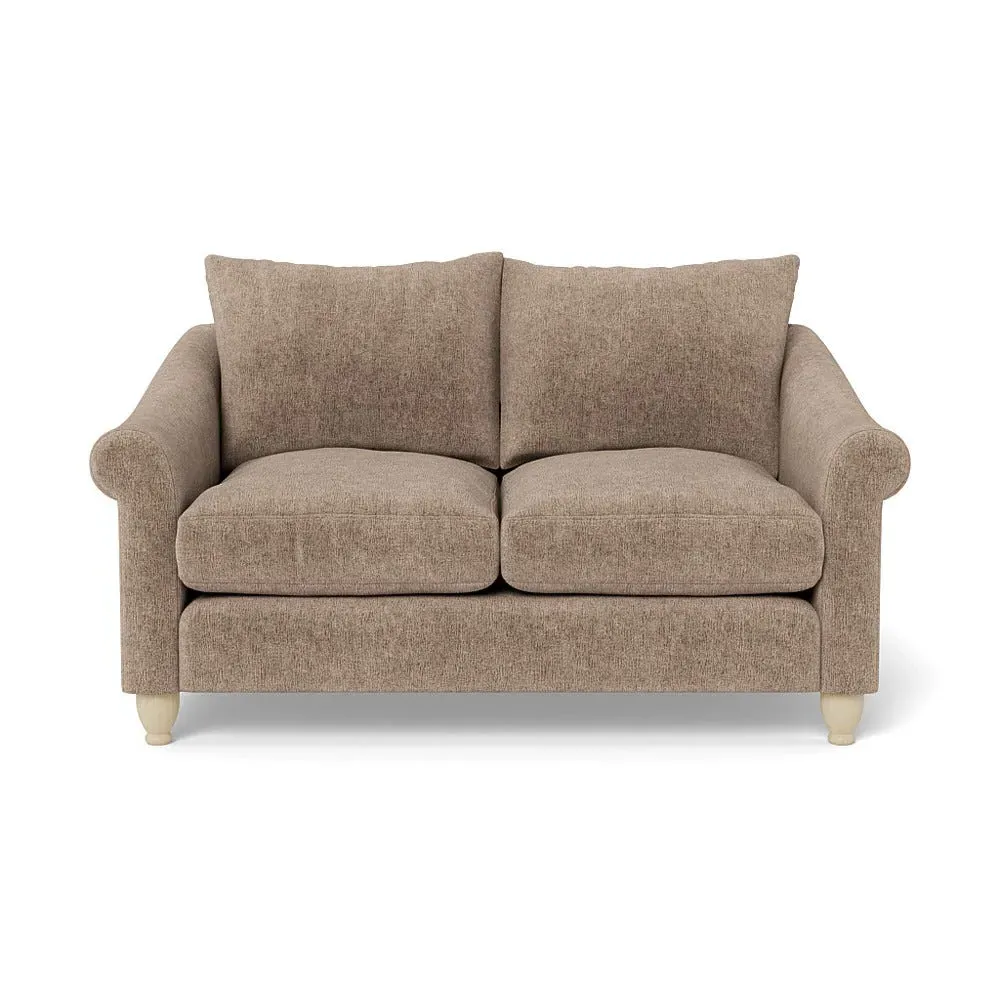 2-Seater Sofa - Natural, Boucle Velvet