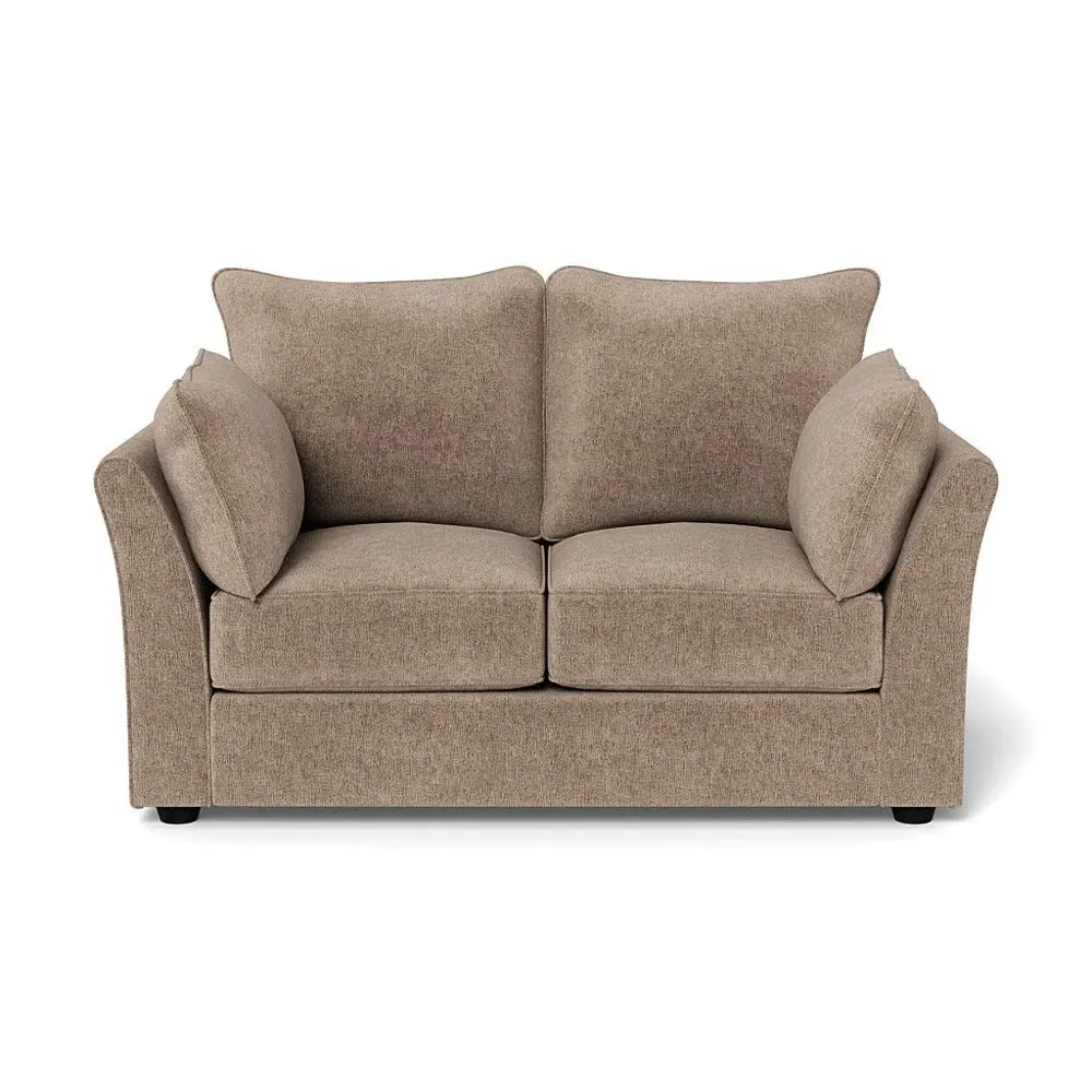 2-Seater Sofa - Natural, Boucle Velvet
