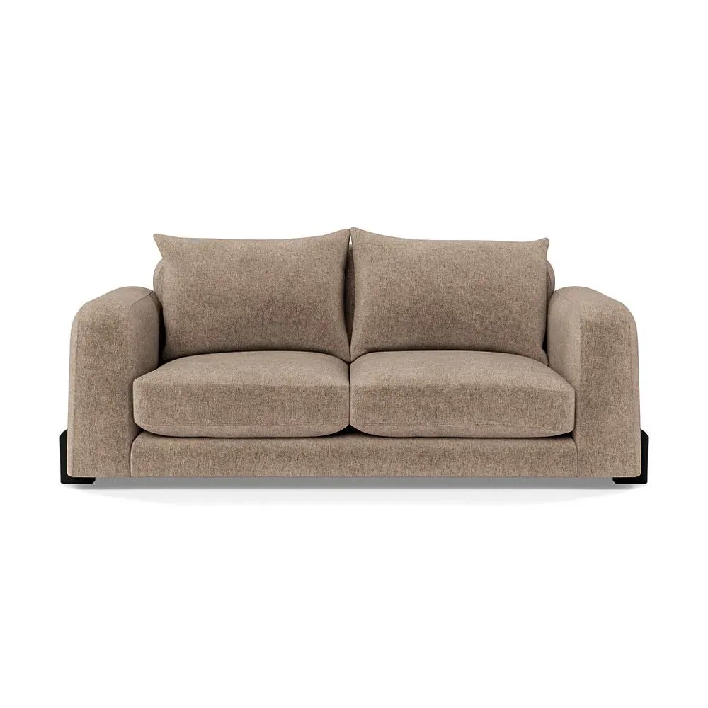 2-Seater Sofa - Natural, Boucle Velvet
