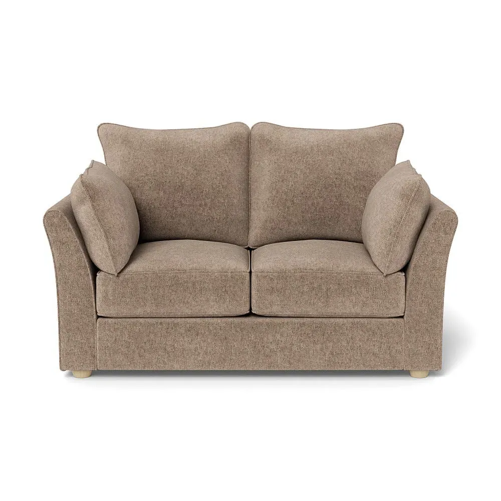 2-Seater Sofa - Natural, Boucle Velvet