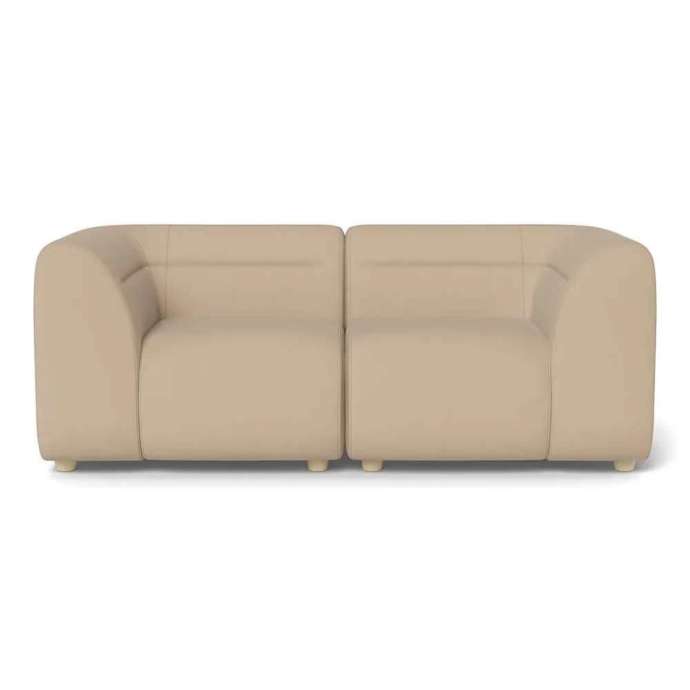 2-Seater Sofa - Natural, Linen-Cotton