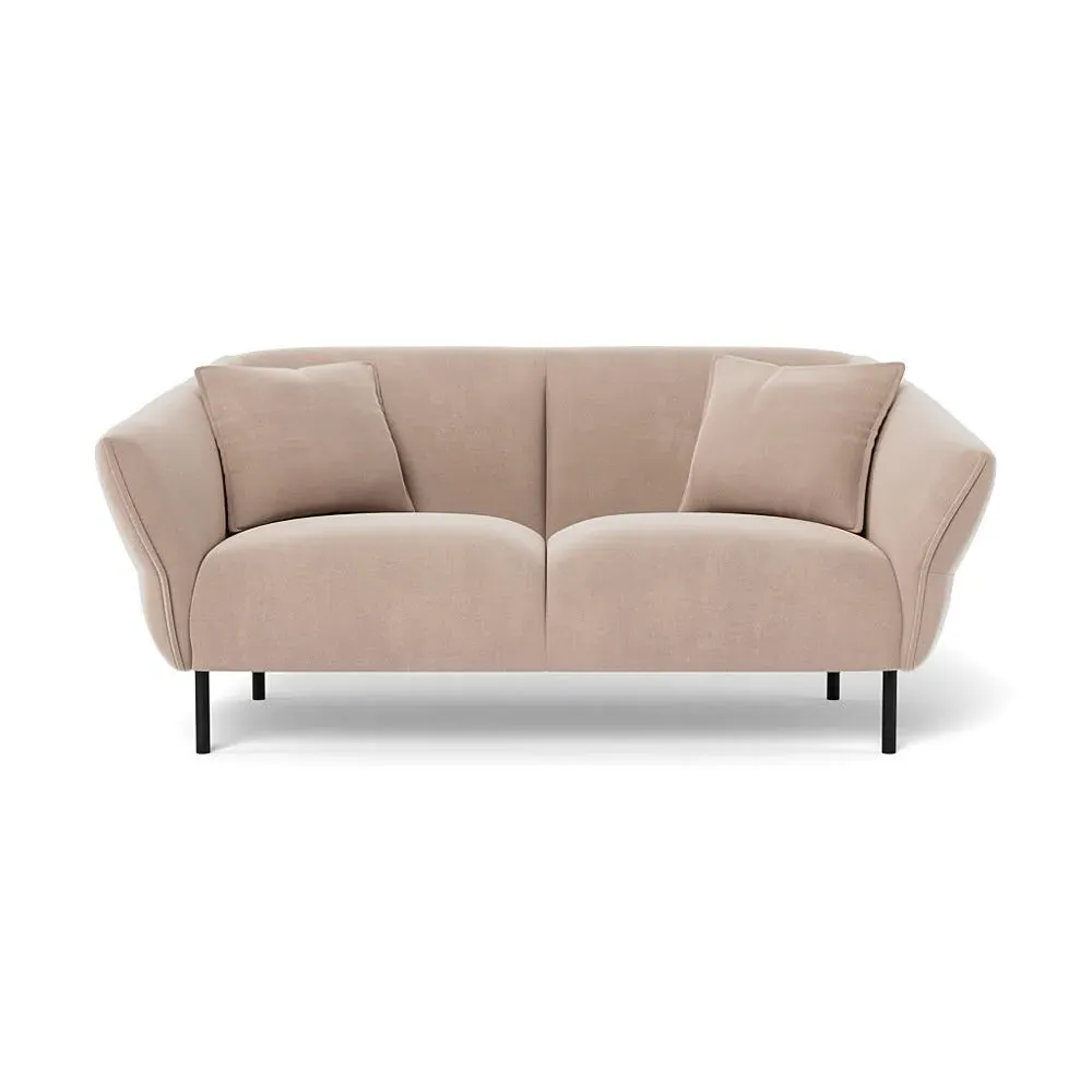 2-Seater Sofa - Natural, Velvet