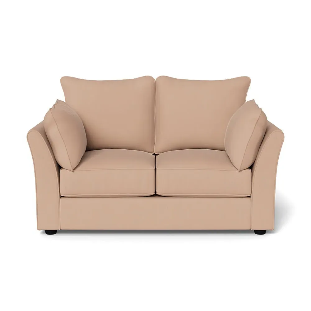 2-Seater Sofa - Pink, Linen-Cotton