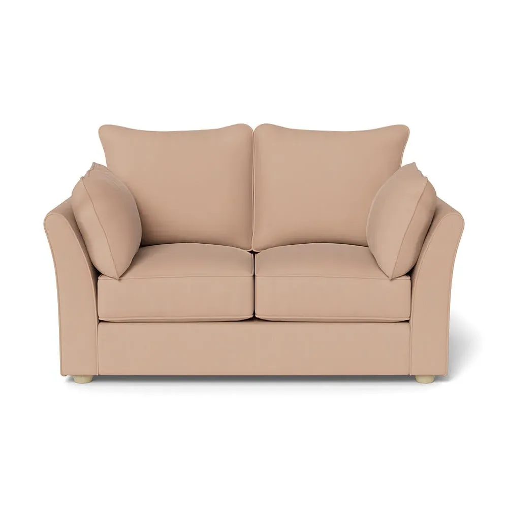 2-Seater Sofa - Pink, Linen-Cotton