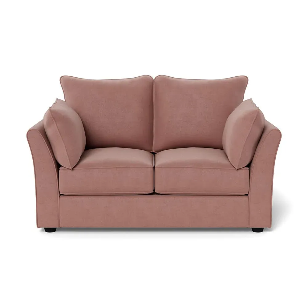 2-Seater Sofa - Pink, Luxe Velvet