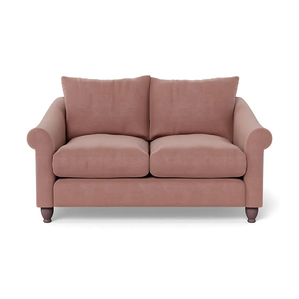 2-Seater Sofa - Pink, Luxe Velvet