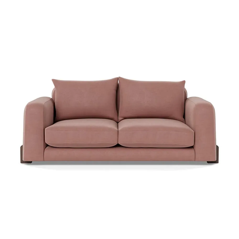 2-Seater Sofa - Pink, Luxe Velvet