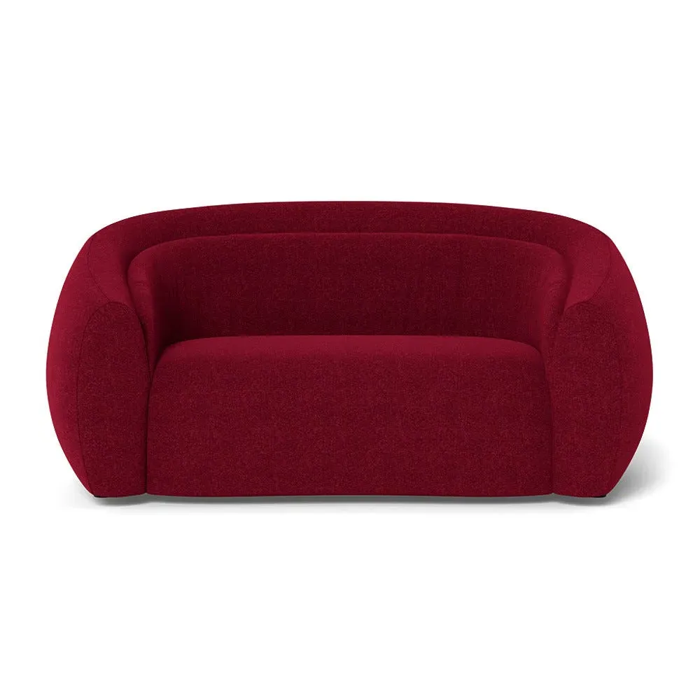 2-Seater Sofa - Red, Wool