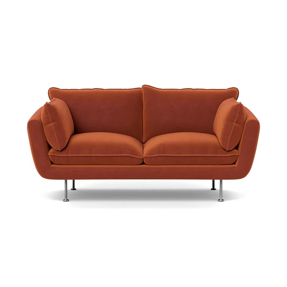 2-Seater Sofa - Russet, Cotton Velvet