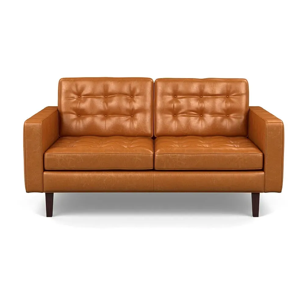 2-Seater Sofa Stonewash - Brown, Leather image