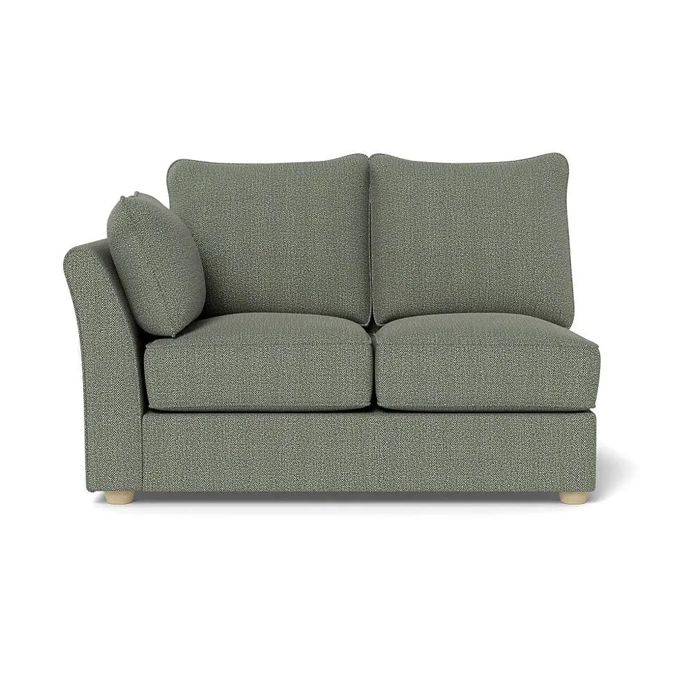 2-Seater Sofa Unit RHF - Lapis, Boucle Tweed