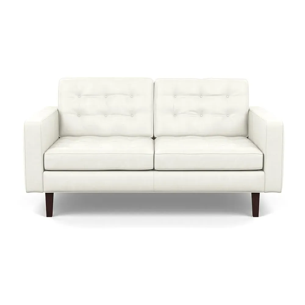 2-Seater Sofa - White, Leather image