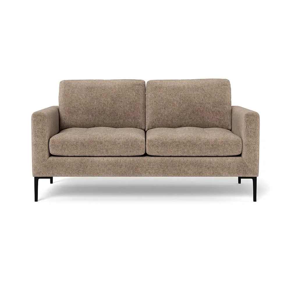 2-Seater Sofa with Black Legs - Rocky, Boucle