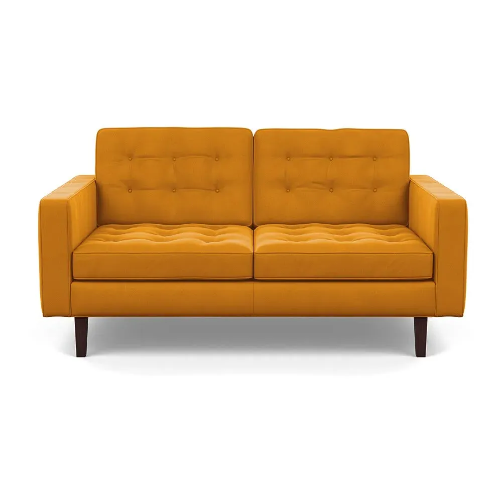 2-Seater Sofa - Yellow, Velvet image