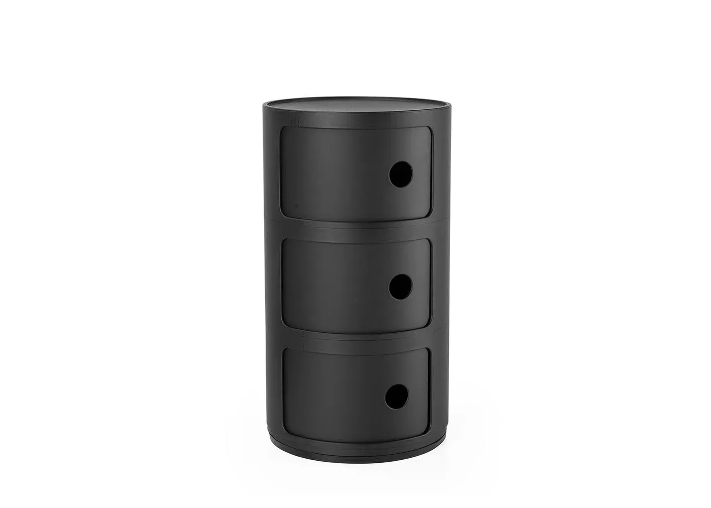3-Element Modular Cabinet - Black, Plastic image
