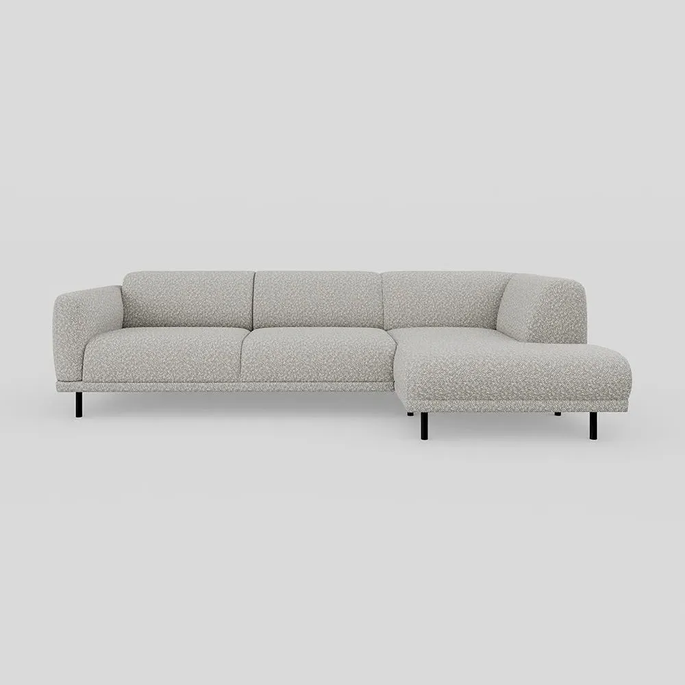 3-Seater Chaise Sofa Left Hand - Cream, Boucle image
