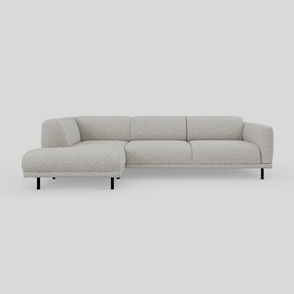 3-Seater Chaise Sofa RHF - Cream, Boucle image