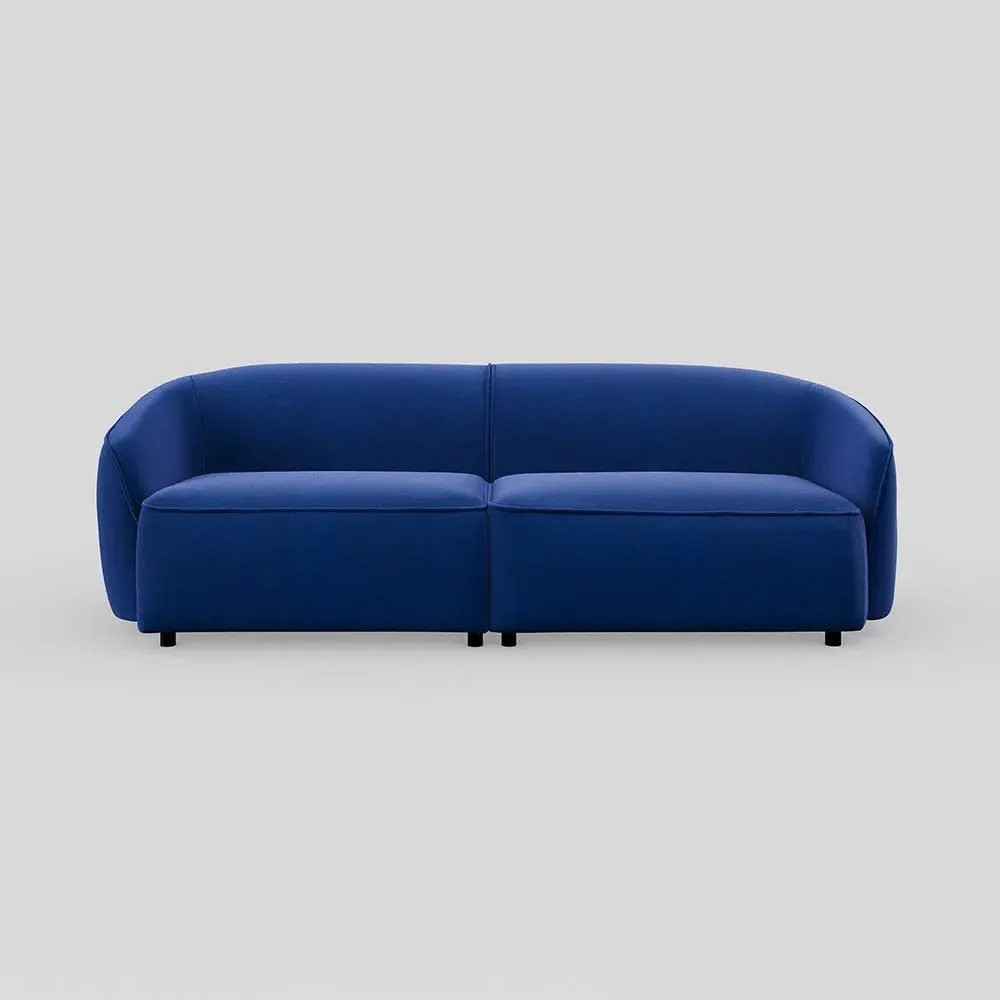 3-Seater Sofa - Azure, Velvet