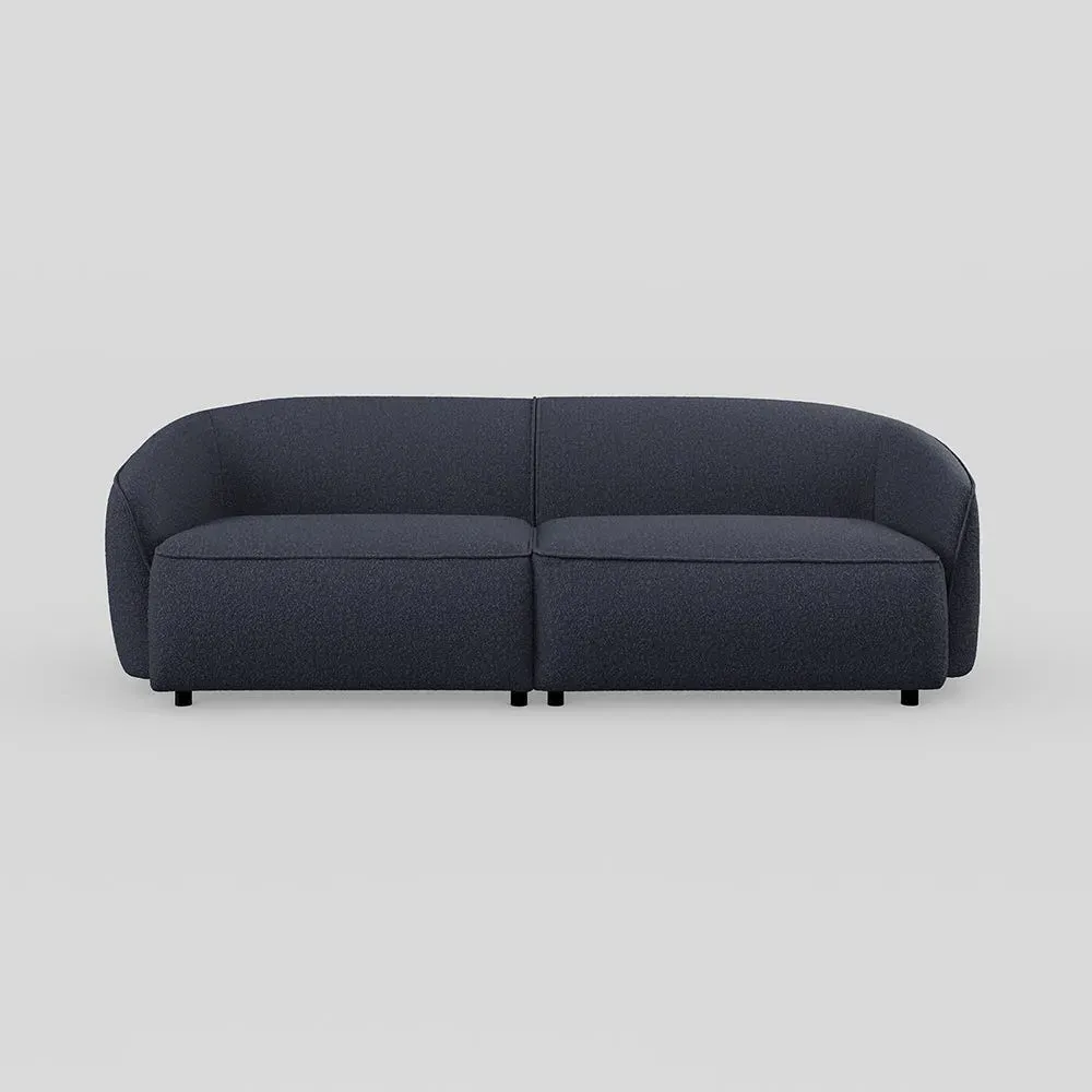 3-Seater Sofa - Blue, Boucle image
