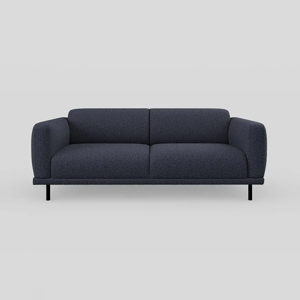 3-Seater Sofa - Blue, Boucle image