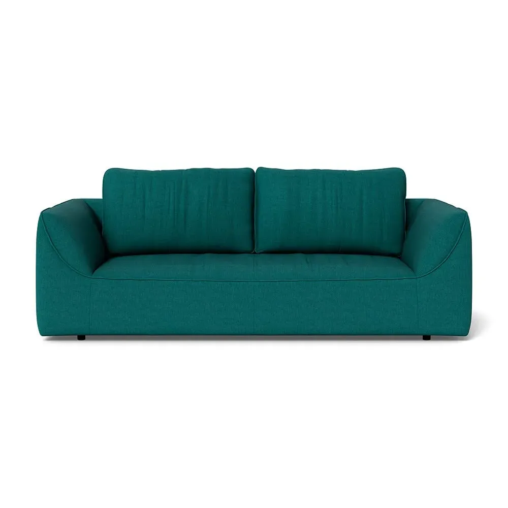 3-Seater Sofa - Green, Brushed Cotton