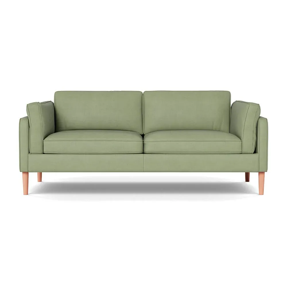 3-Seater Sofa - Green, Cotton