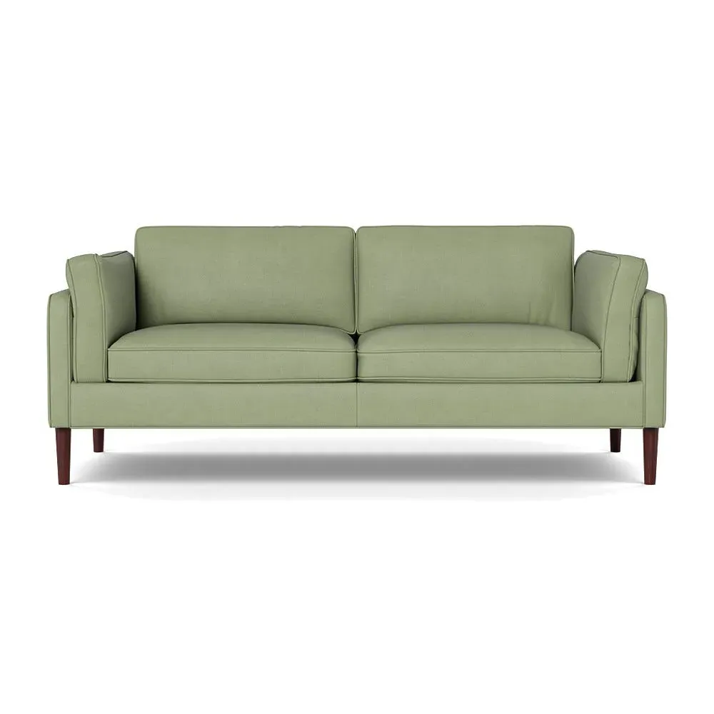 3-Seater Sofa - Green, Cotton