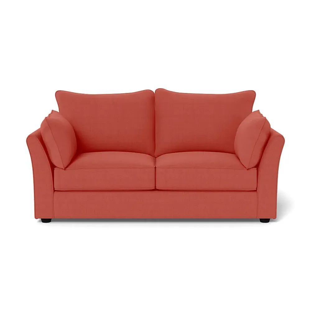3-Seater Sofa Grenadine - Red, Linen