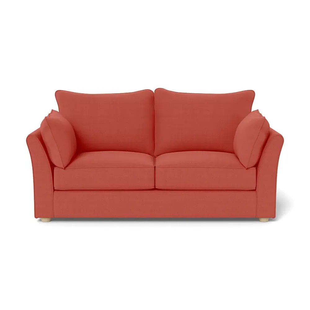 3-Seater Sofa Grenadine - Red, Linen