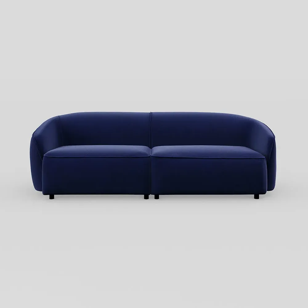 3-Seater Sofa - Midnight, Velvet