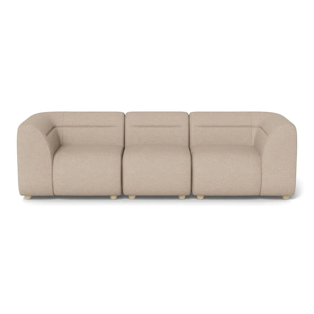 3-Seater Sofa - Natural, Boucle Tweed