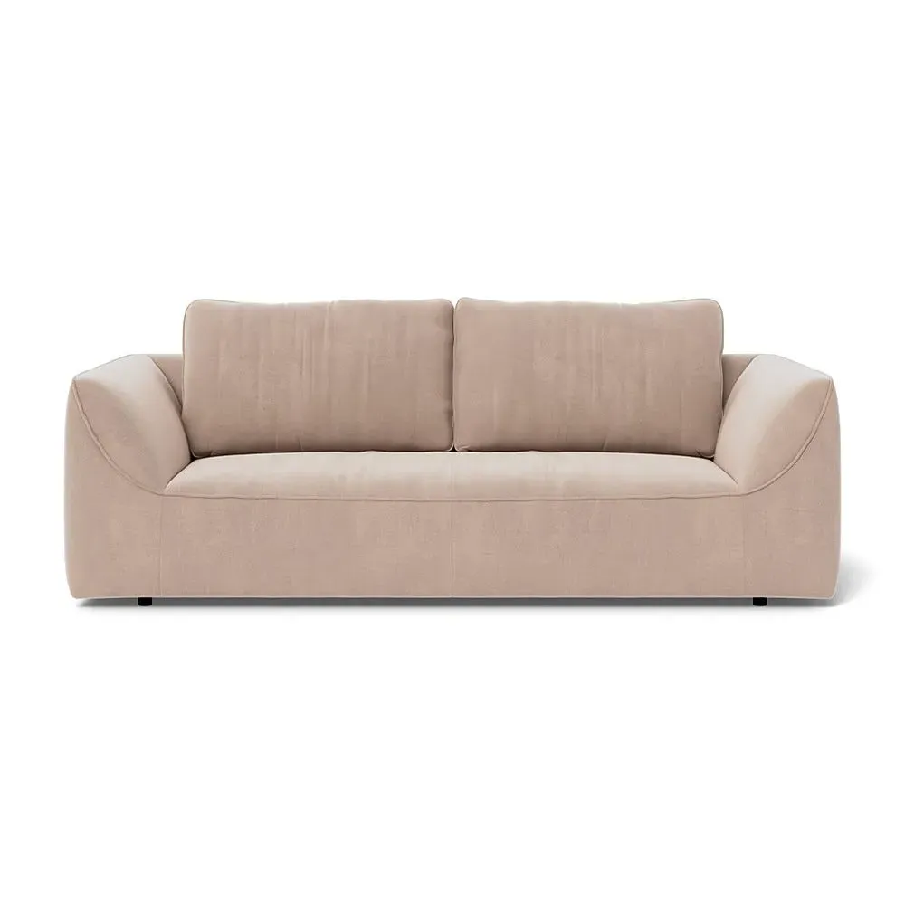 3-Seater Sofa - Natural, Velvet