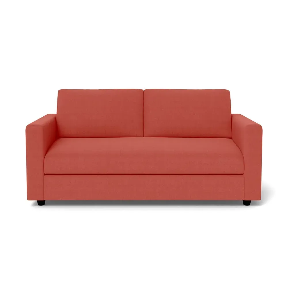 3-Seater Sofa - Red, Linen