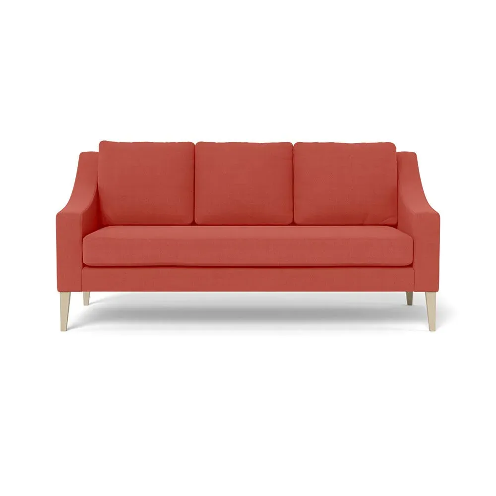 3-Seater Sofa - Red, Linen image