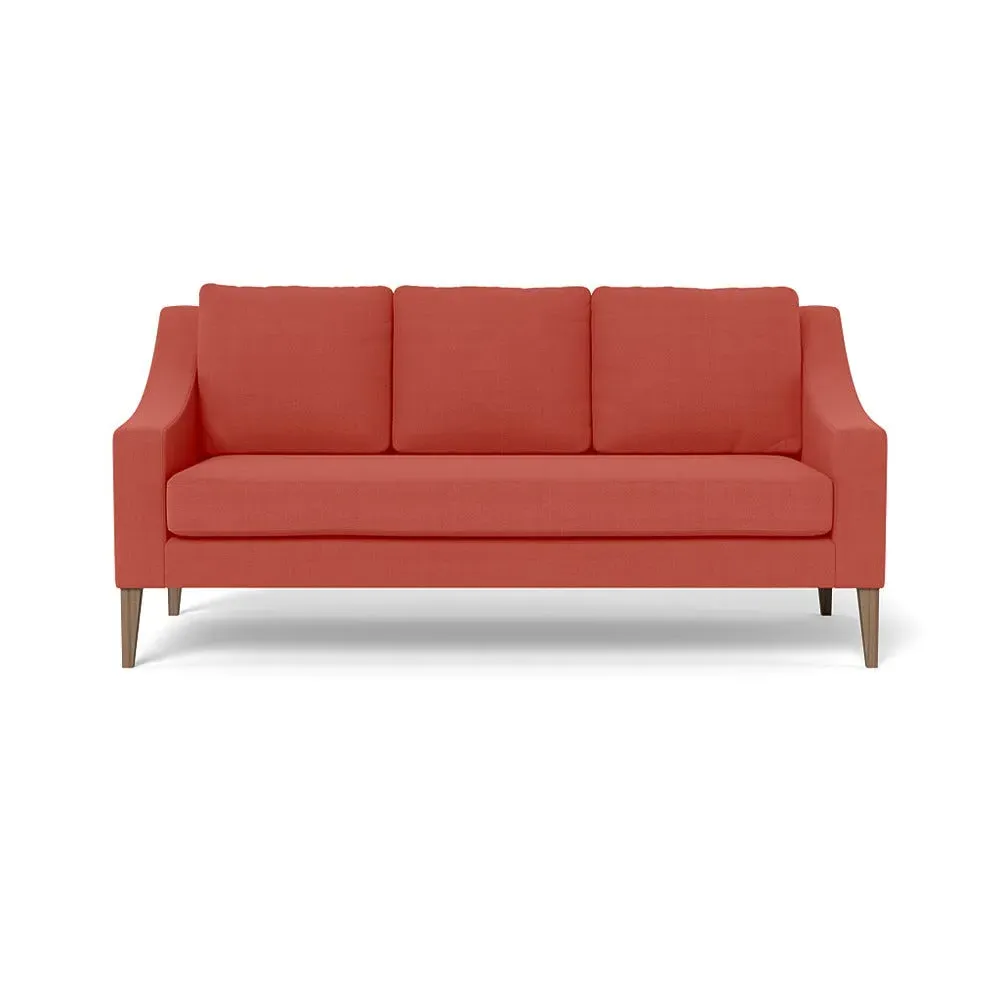 3-Seater Sofa - Red, Linen image