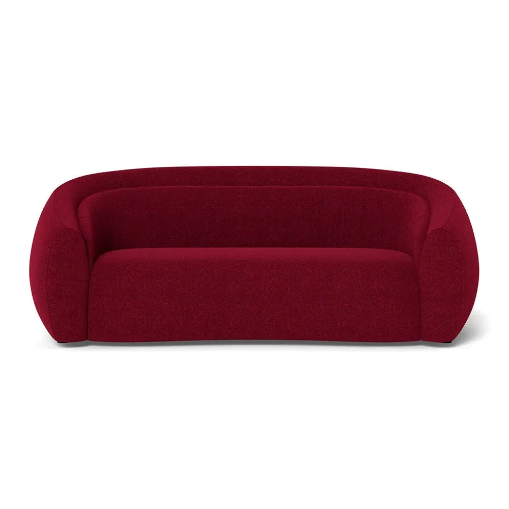 3-Seater Sofa - Red, St Mortiz Wool