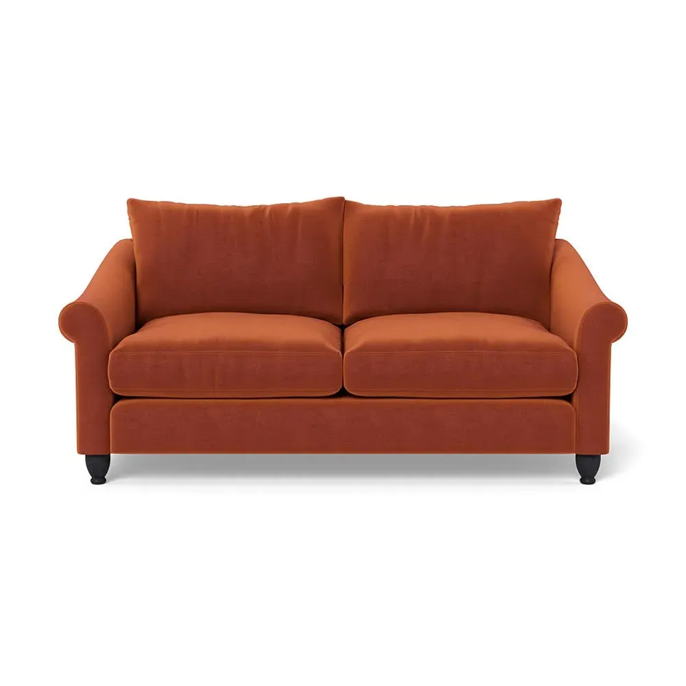3-Seater Sofa - Russet, Cotton Velvet