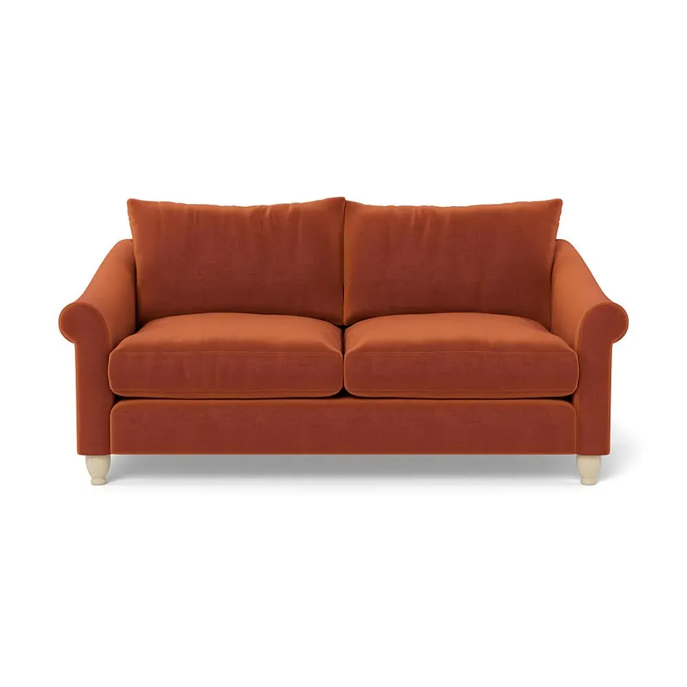 3-Seater Sofa - Russet, Cotton Velvet