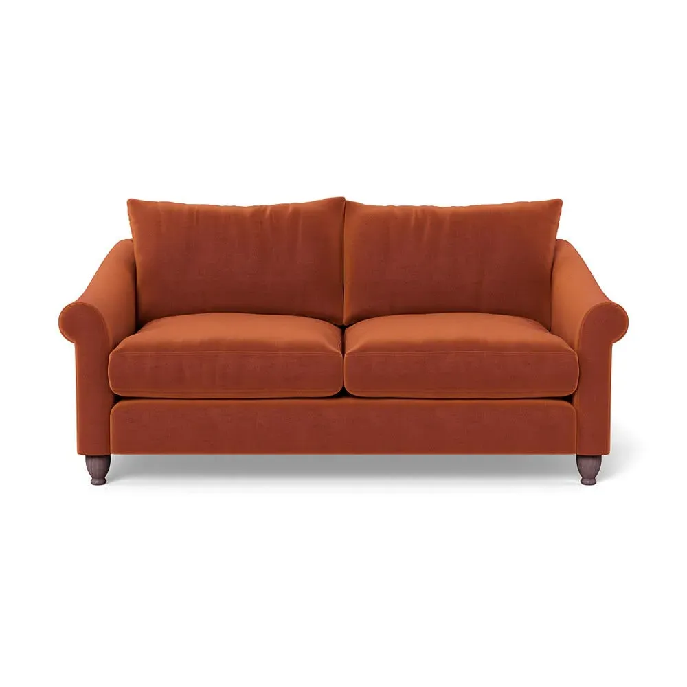 3-Seater Sofa - Russet, Cotton Velvet