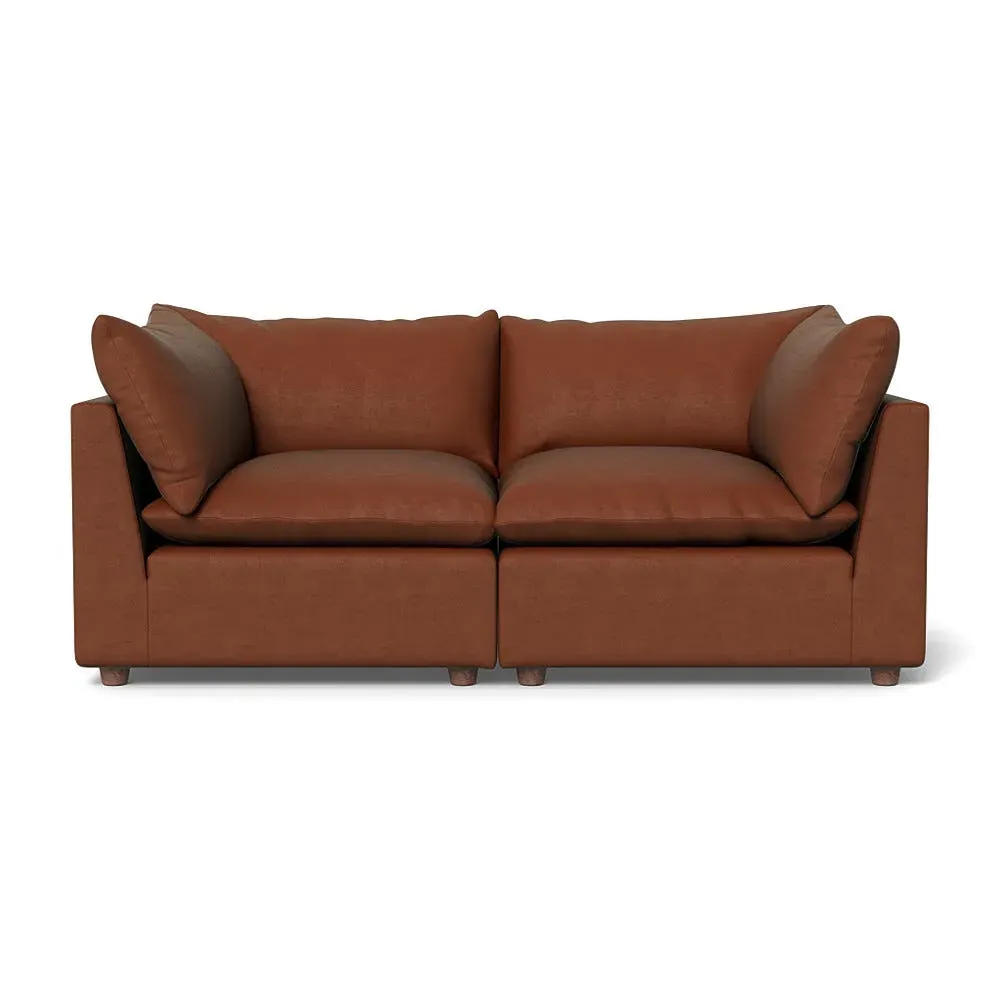 3-Seater Sofa Smart Luxe - Tawny, Velvet