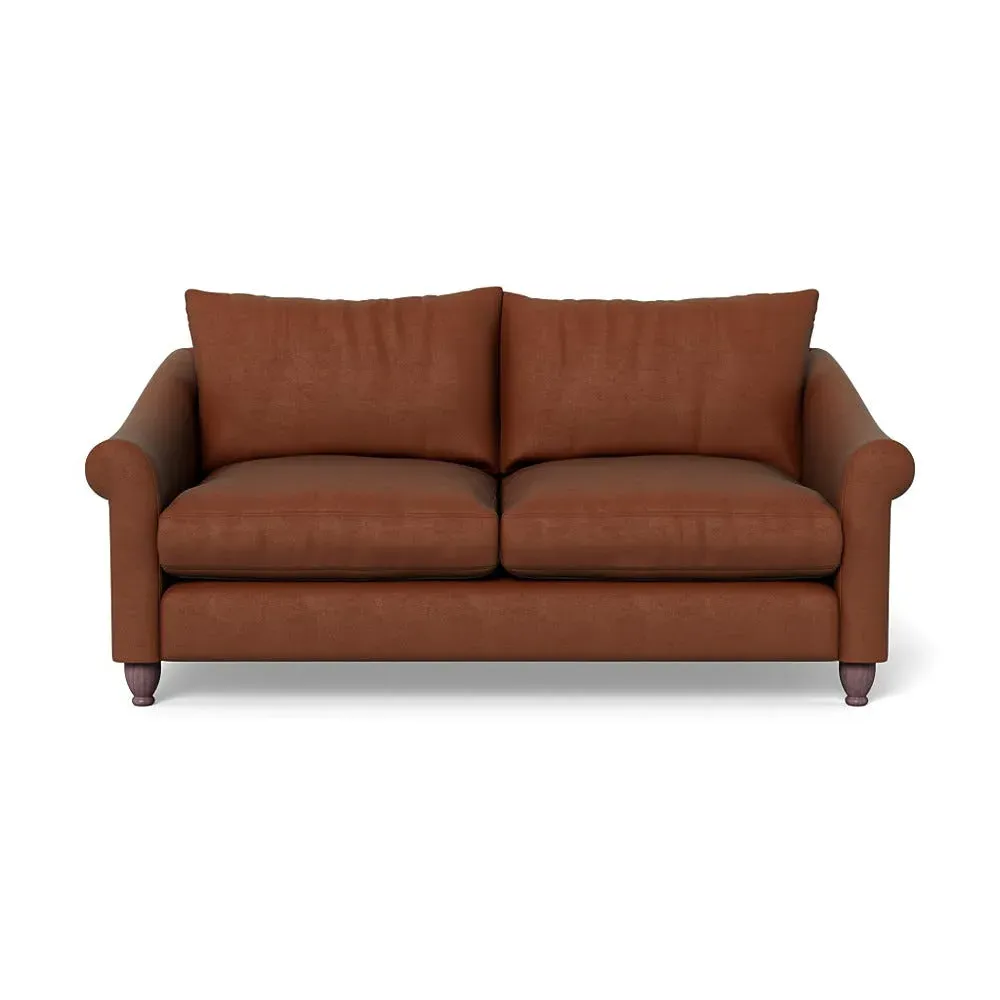 3-Seater Sofa - Tawny, Smart Luxe Velvet