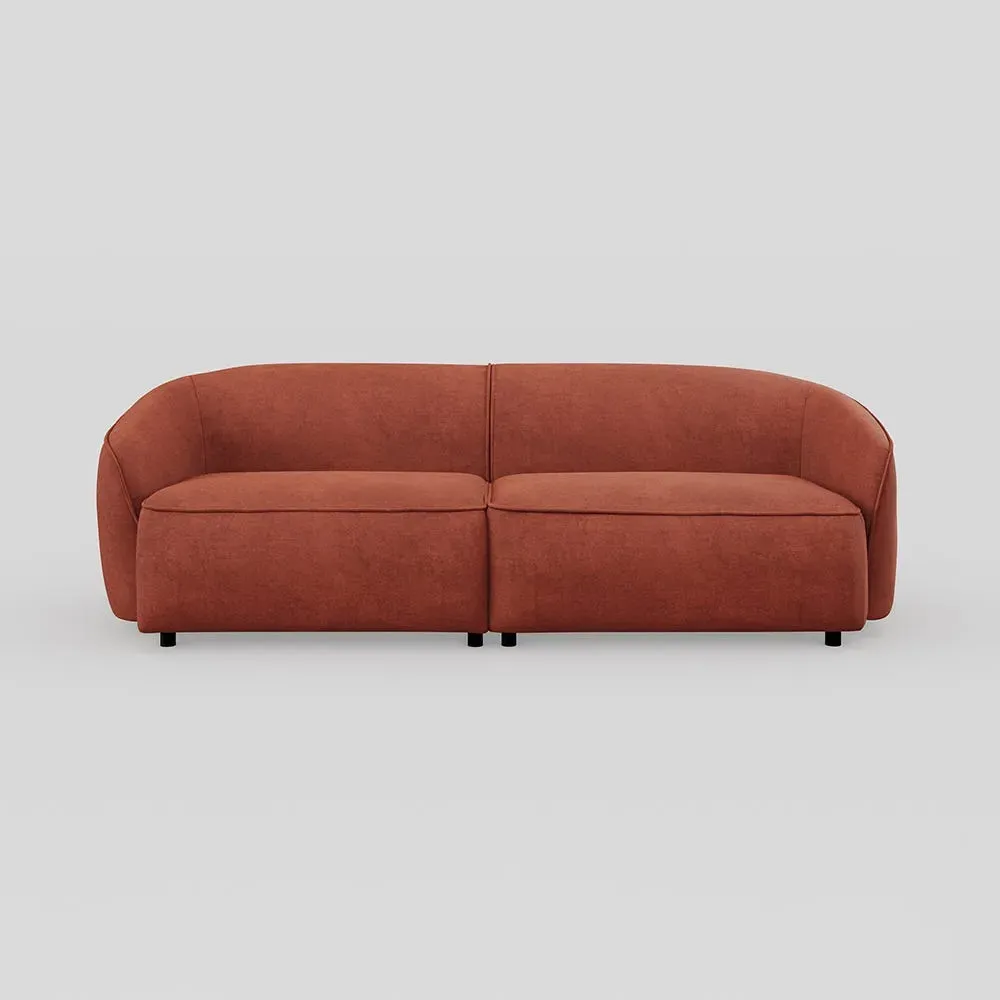 3-Seater Sofa - Tawny, Velvet